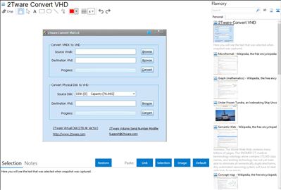 2Tware Convert VHD - Flamory bookmarks and screenshots
