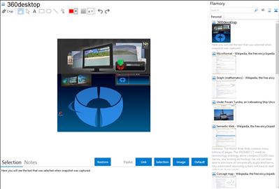 360desktop - Flamory bookmarks and screenshots