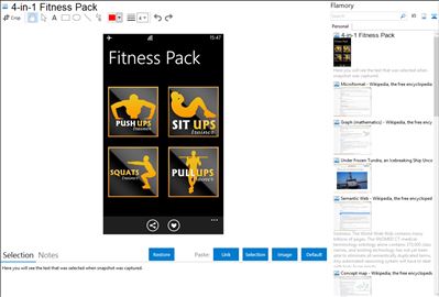 4-in-1 Fitness Pack - Flamory bookmarks and screenshots