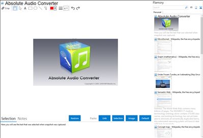 Absolute Audio Converter - Flamory bookmarks and screenshots