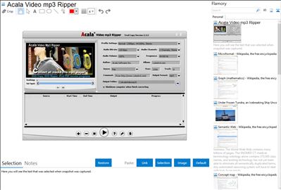 Acala Video mp3 Ripper - Flamory bookmarks and screenshots