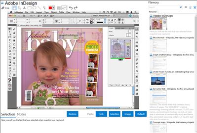 Adobe InDesign - Flamory bookmarks and screenshots