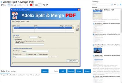 Adolix Split & Merge PDF - Flamory bookmarks and screenshots