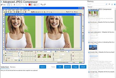 Advanced JPEG Compressor - Flamory bookmarks and screenshots