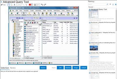 Advanced Query Tool - Flamory bookmarks and screenshots