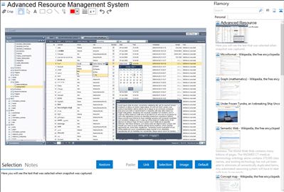Advanced Resource Management System - Flamory bookmarks and screenshots