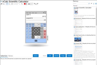 eCalc Scientific Calculator - Flamory bookmarks and screenshots