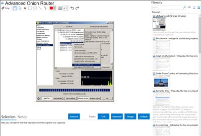 Advanced Onion Router - Flamory bookmarks and screenshots