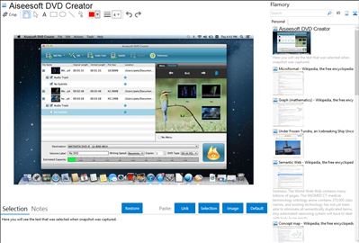 Aiseesoft DVD Creator - Flamory bookmarks and screenshots