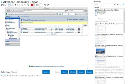 Alfresco Community Edition - Flamory bookmarks and screenshots