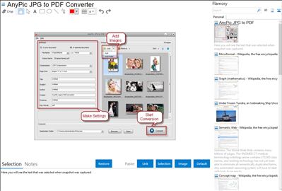 AnyPic JPG to PDF Converter - Flamory bookmarks and screenshots