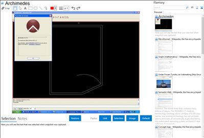 Archimedes - Flamory bookmarks and screenshots