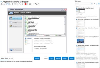 Argente StartUp Manager - Flamory bookmarks and screenshots