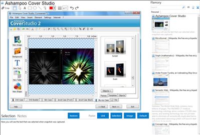 Ashampoo Cover Studio - Flamory bookmarks and screenshots