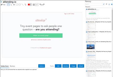 attending.io - Flamory bookmarks and screenshots
