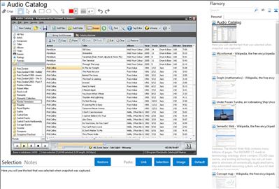Audio Catalog - Flamory bookmarks and screenshots
