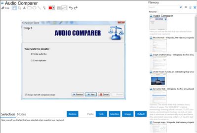 Audio Comparer - Flamory bookmarks and screenshots