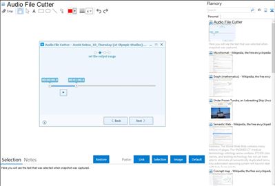 Audio File Cutter - Flamory bookmarks and screenshots