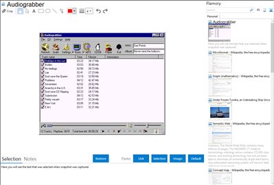 Audiograbber - Flamory bookmarks and screenshots