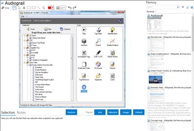 Audiograil - Flamory bookmarks and screenshots