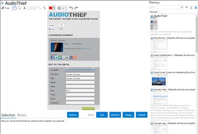 AudioThief - Flamory bookmarks and screenshots