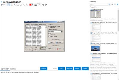 AutoWallpaper - Flamory bookmarks and screenshots