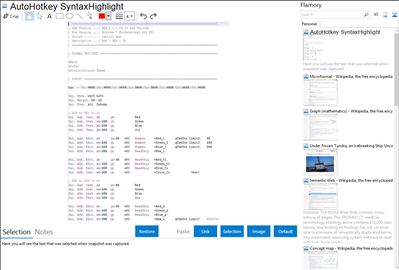 AutoHotkey SyntaxHighlight - Flamory bookmarks and screenshots