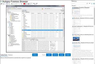 Autopsy Forensic Browser - Flamory bookmarks and screenshots
