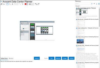 Avocent Data Center Planner - Flamory bookmarks and screenshots