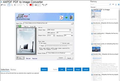 AXPDF PDF to Image Converter - Flamory bookmarks and screenshots