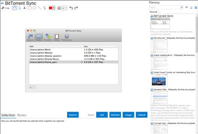 BitTorrent Sync  - Flamory bookmarks and screenshots