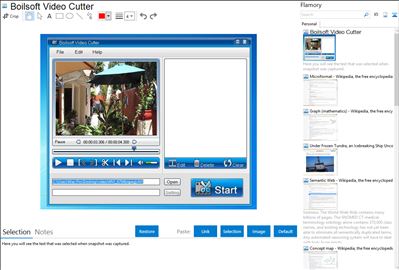 Boilsoft Video Cutter - Flamory bookmarks and screenshots