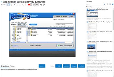 Boomerang Data Recovery Software - Flamory bookmarks and screenshots
