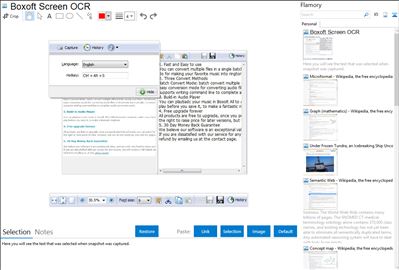 Boxoft Screen OCR - Flamory bookmarks and screenshots