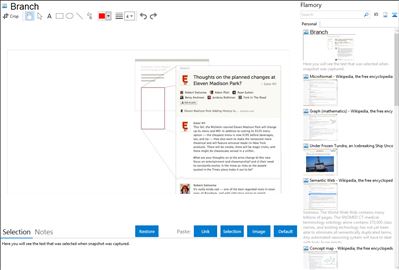Branch - Flamory bookmarks and screenshots