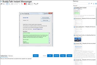 BuddyTalk Instant Messenger - Flamory bookmarks and screenshots