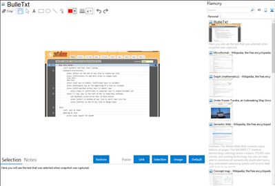 BulleTxt - Flamory bookmarks and screenshots