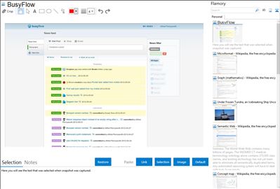 BusyFlow - Flamory bookmarks and screenshots