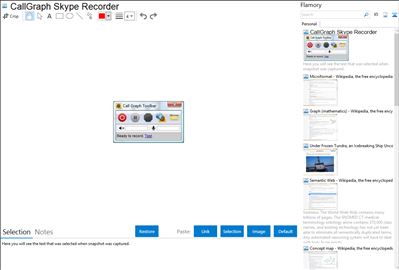 CallGraph Skype Recorder - Flamory bookmarks and screenshots