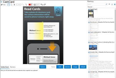 CamCard - Flamory bookmarks and screenshots