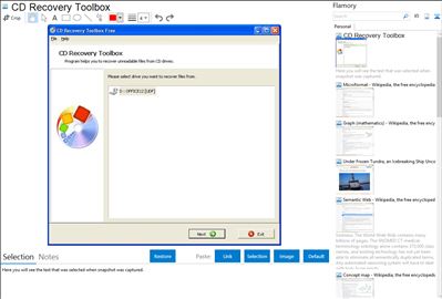 CD Recovery Toolbox - Flamory bookmarks and screenshots