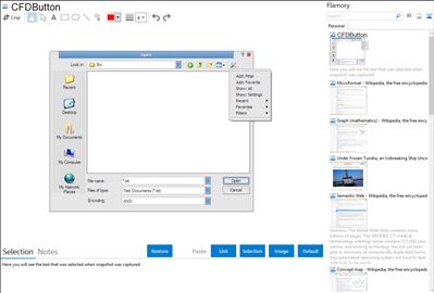 CFDButton - Flamory bookmarks and screenshots