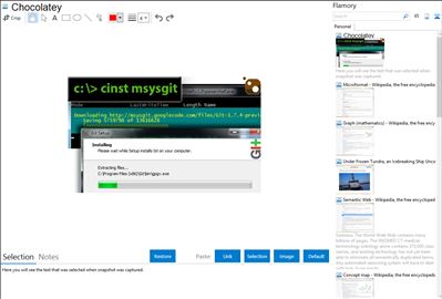 Chocolatey - Flamory bookmarks and screenshots