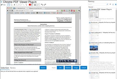 Chrome PDF Viewer Plug-in - Flamory bookmarks and screenshots