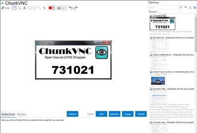 ChunkVNC - Flamory bookmarks and screenshots
