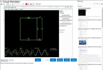 Circuit Simulator - Flamory bookmarks and screenshots