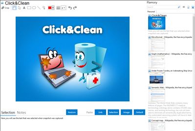 Click&Clean - Flamory bookmarks and screenshots