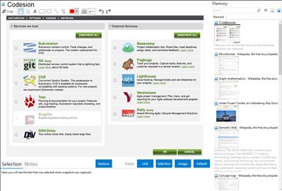 Codesion - Flamory bookmarks and screenshots