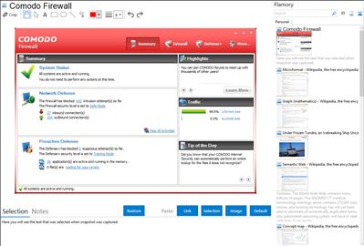 Comodo Firewall - Flamory bookmarks and screenshots