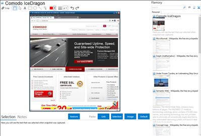 Comodo IceDragon - Flamory bookmarks and screenshots